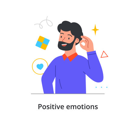 Smiling male character is showing okay gesture with his hand on white backgroundのイラスト素材
