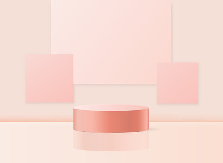 3D Valentine background productsのイラスト素材