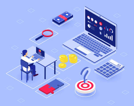Investment strategies bannerのイラスト素材