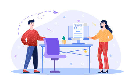 We hiring bannerのイラスト素材