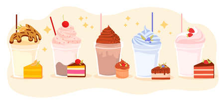 Bubble milk teaのイラスト素材