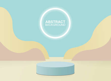 3d Stage backgroundのイラスト素材