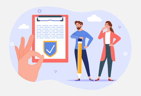 Personal data protection conceptのイラスト素材