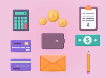 Collection of business workflowのイラスト素材
