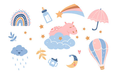 Stickers for babiesのイラスト素材