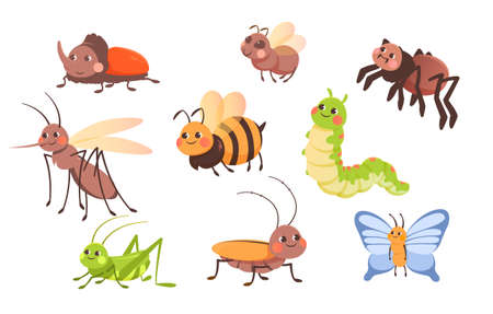 Set of insectsのイラスト素材