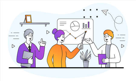 Business meeting conceptのイラスト素材