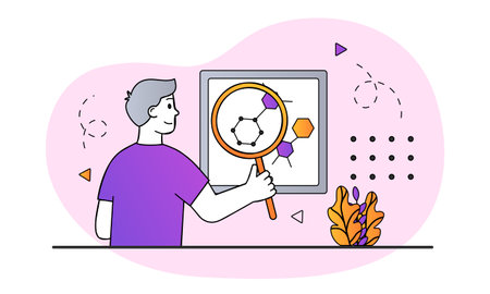 Science research conceptのイラスト素材