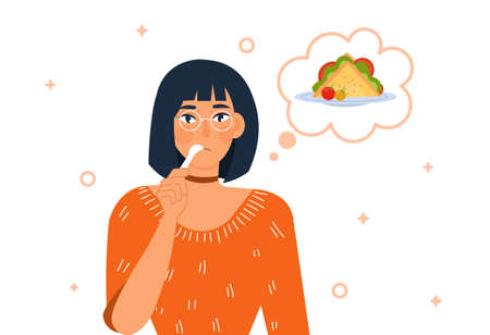 Hungry Person conceptのイラスト素材