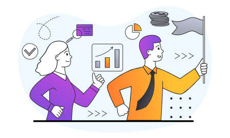 Company developement conceptのイラスト素材