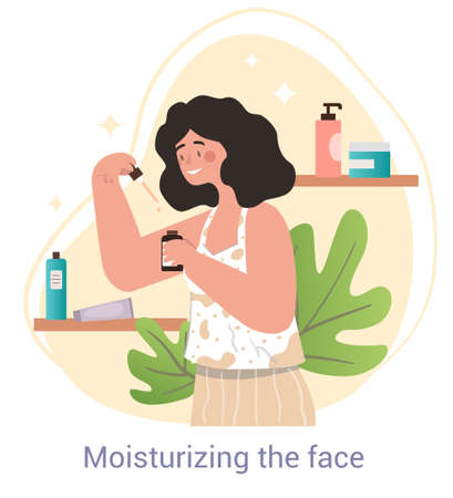 Serum for skin rejuvenation conceptのイラスト素材