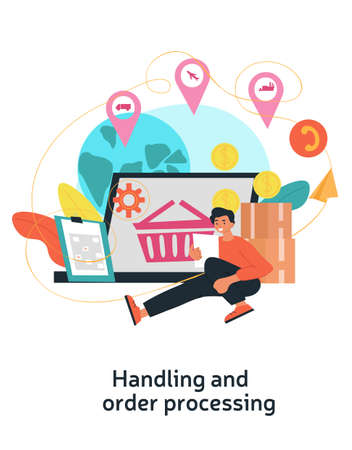 Handling and order processingのイラスト素材