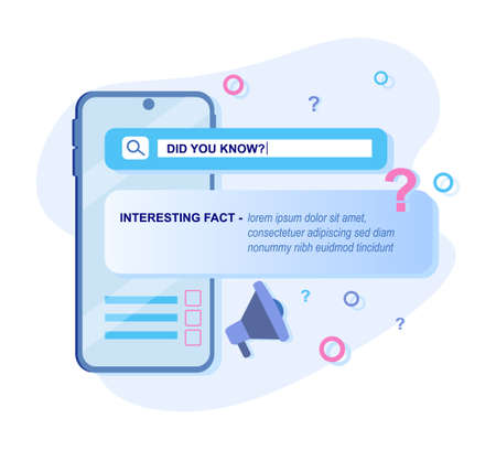 Did you know speech bubble with megaphoneのイラスト素材