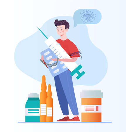 Disease therapy medicament treatment.のイラスト素材