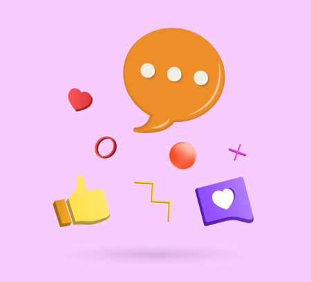 Abstract social media iconsのイラスト素材