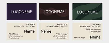Business Card Collectionのイラスト素材