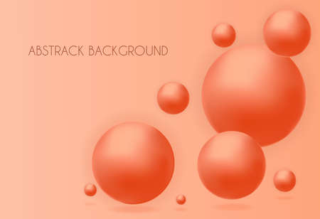 Round Shapes, orange backdropのイラスト素材