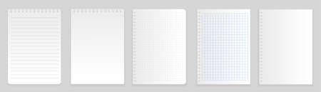 Set of notepapersのイラスト素材