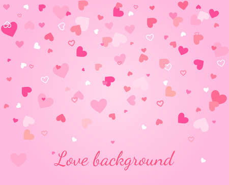 Love background with heartsのイラスト素材