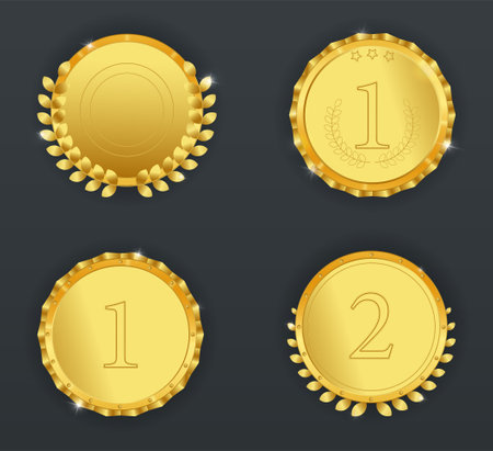 Set of awardsのイラスト素材