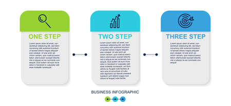 Concept of 3 successiveのイラスト素材