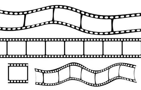 Set of film stripのイラスト素材