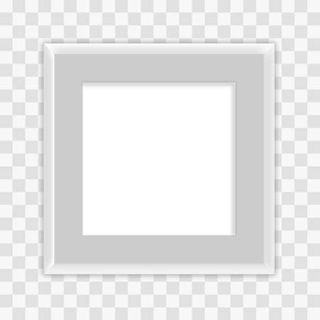 White blank picture frameの写真素材