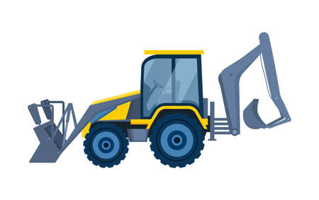 Machines for construction concept