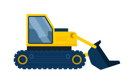 Large excavator conceptのイラスト素材
