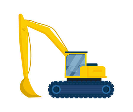 Big Colorful Excavator conceptのイラスト素材