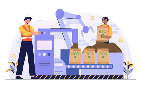 Waste processing factoryのイラスト素材
