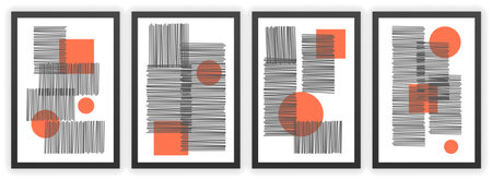 Set of abstract artのイラスト素材