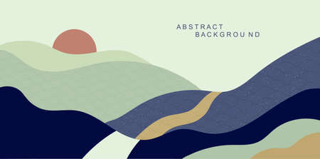 Abstract organic landscapeのイラスト素材