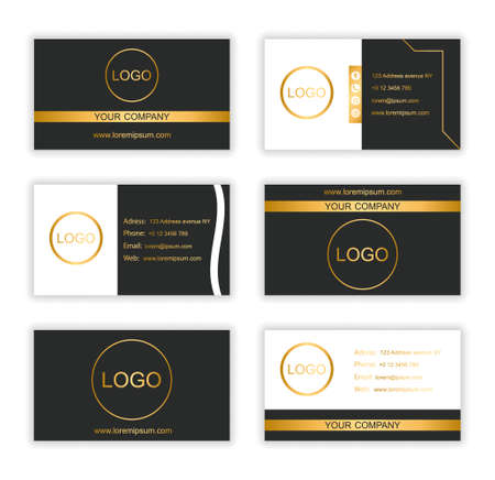 Set of elegant business cardsのイラスト素材