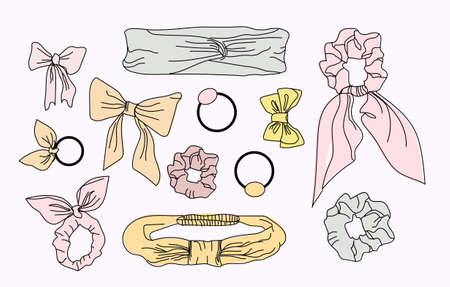Collection of hair accessories