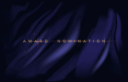Elegant poster for awarding nomineesのイラスト素材