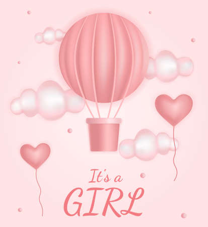 Baby shower bannerのイラスト素材