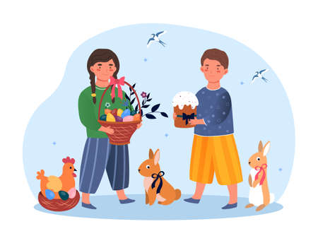Easter greeting cardのイラスト素材