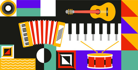 Geometric abstract backgroundのイラスト素材