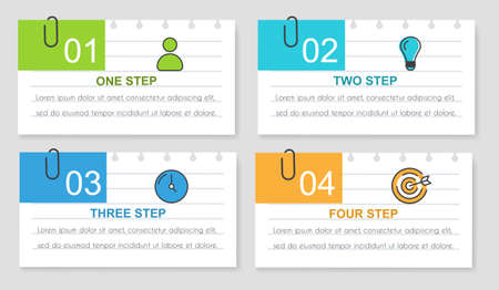 Modern business infographicsのイラスト素材