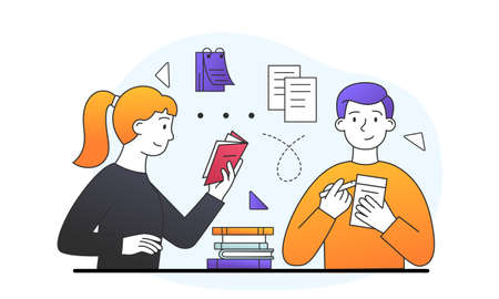 Professional development conceptのイラスト素材