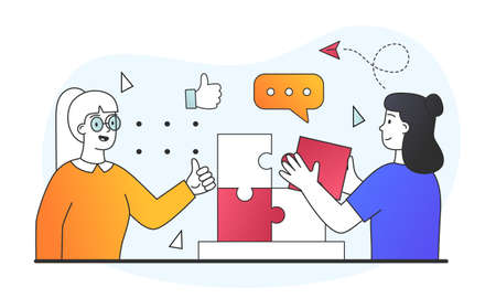 Problem solving conceptのイラスト素材