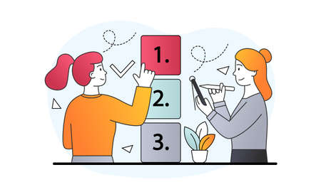 Task management conceptのイラスト素材