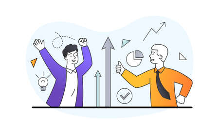 Stock market price rising up conceptのイラスト素材