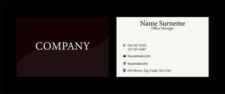 Minimalistic set of business cardsのイラスト素材