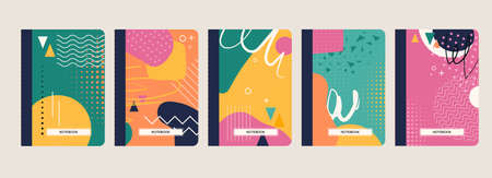 Trendy covers setのイラスト素材