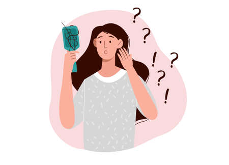 Hair loss, alopecia conceptのイラスト素材