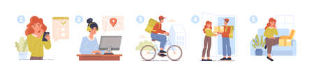 Concept of deliveryのイラスト素材