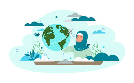 Mother earth conceptのイラスト素材