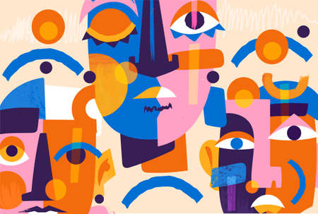 Modern fashionable posterのイラスト素材